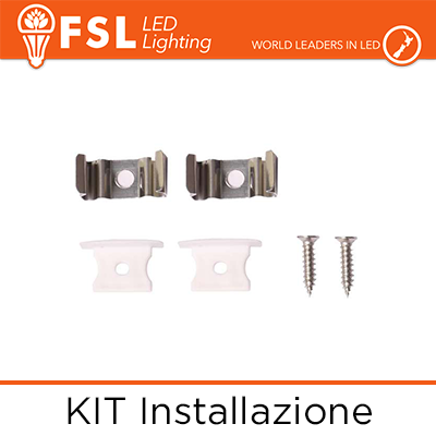 [FLPAB-REC2M] Accessori Installazione per Profilo ad Incasso