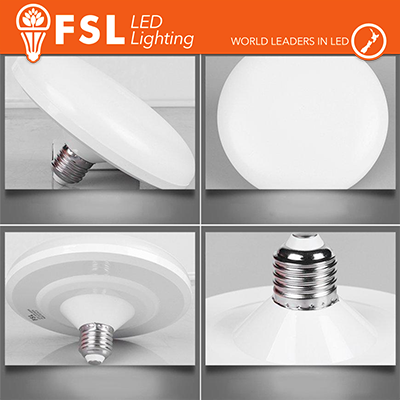 [FLUF16W40KE27] Lampada UFO - 16W 4000K 1200LM 150x88mm CRI80 E27