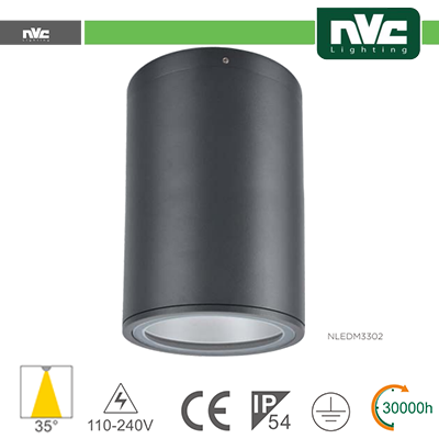 [NV3301-8W3K] Downlight Sporgente IP54 - 8W 760LM 3000K 45°