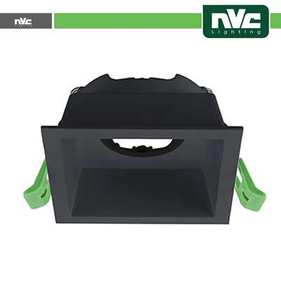 [NVF5B] Ghiera fissa anti abbagliamento foro 75*75mm NERO