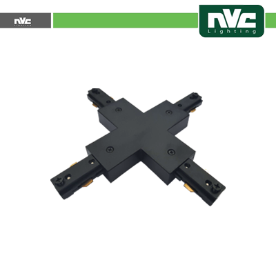 [NVTRB-T3XJ] Connettore Forma  X  Binario Monofase - Colore Nero