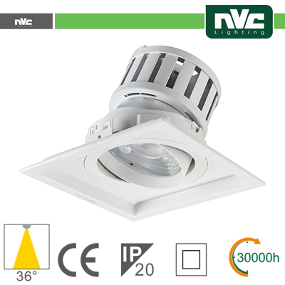 [NVM2C-1X24W3K36] Incasso Multi lampada - 24w(1x24w) 3000k 2140lm >36° PF95