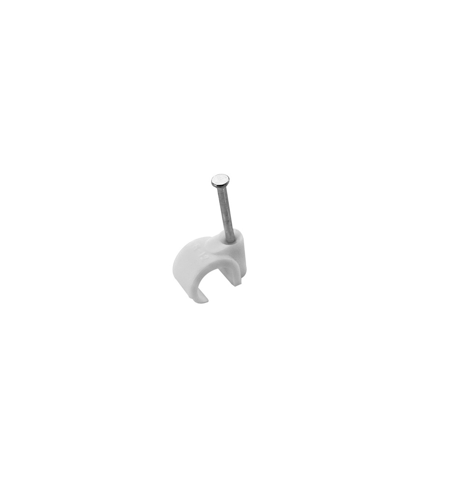 [PEH0812] Clip con chiodini con fermacavo a uncino 8-12mm 100pz