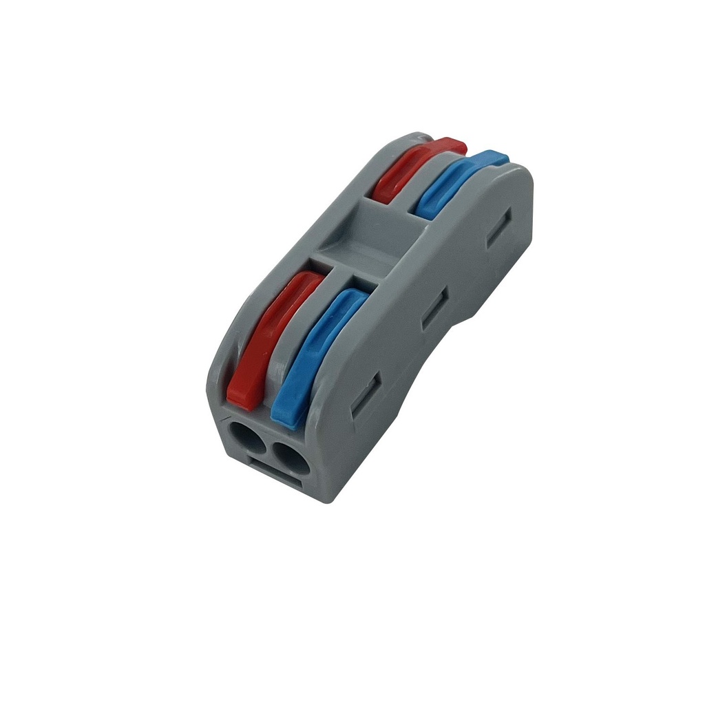 [PECT2] Connettore a leva per cavi 2 fori per lato - 30pz