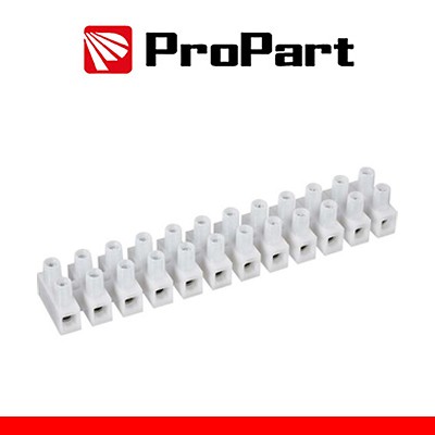 [PECT1210] Morsettiera bianc 12poli 10A-10mm2 forma a U 380V stecca10pz