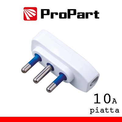 [PES1028-WP] Spina 10A 2P+T piatta polybag