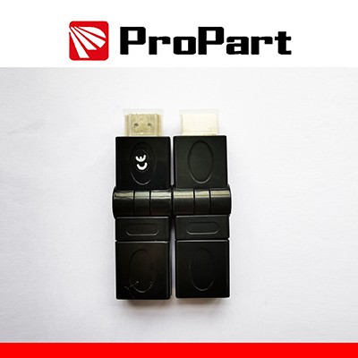 [TR-HASP180] Adatt. Spina HDMI (19PIN) - Presa HDMI(19PIN) rotante dorato