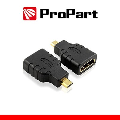 [TR-HASMP] Adattatore Spina HDMI Micro(tipo D)-Presa HDMI (19PIN) dorat