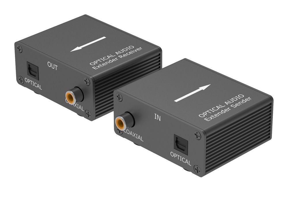 [PT-APETCT100] Kit TX-RX Extender Audio TOSLINK SPDIF, 100MT UTP,  POE
