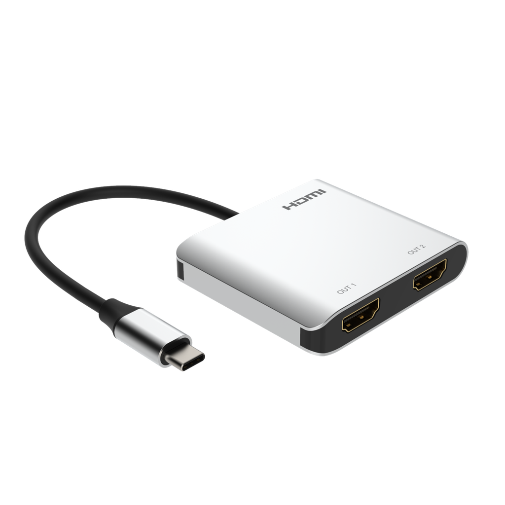 [PT-2PU-HH] Adattatore da USB-C a 2xHDMI, 4K60Hz , HDR + USB3.0-3.1-3.2