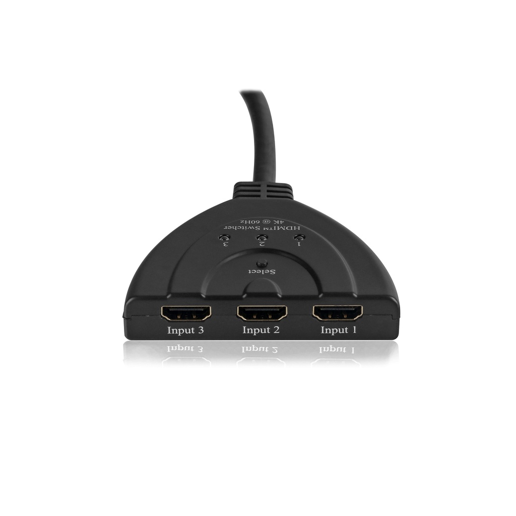 [PT-2PET0301DU] Premium HDMI Switch  3X1 Pigtail v2.0 4Kx2K@60Hz