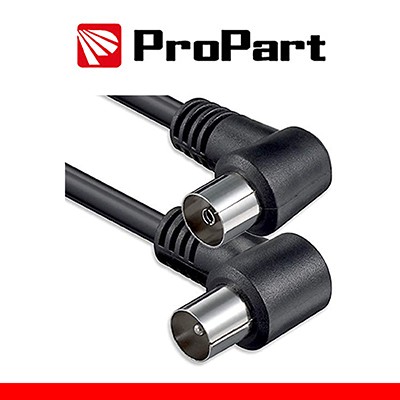 [TR-C5SP90-BK] Cavo antenna TV IEC 5M SP-PR 90° NERO