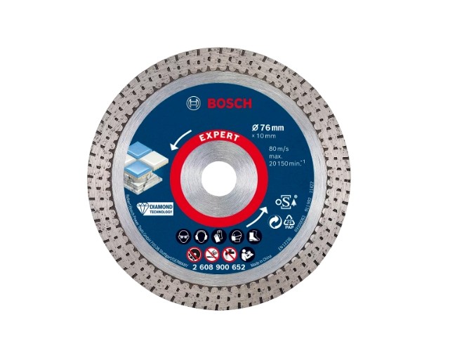 2608900652,Disco diamantato Expert HardCeramic 76 mm