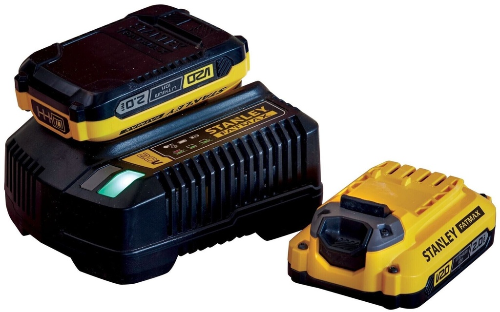 SFMCB12D2-QW,SET 2 BATTERIE 18V 2.0 AH + CARICABATTERIA