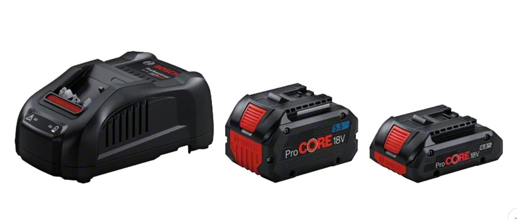 1600A0214A,Set 2 batteria 18V 4.0Ah + 5.5 Ah + Caricabatteria