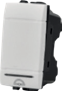 [9235068] INTERRUTTORE UNIPOLARE A RITORNO AUTOMATICO, ADATTO PER SUONERIE O COMANDO TEMPORANEO COLORE BIANCO SERIE FAMILY