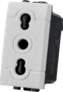 [9235070] PRESA BIPASSO 10/16A 2P+T COLORE BIANCO SERIE FAMILY