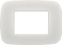 PLACCA 4 MODULI ROUNDED BIANCA SERIE FAMILY