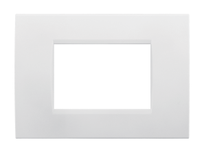 PLACCA 7 MODULI SQUARED BIANCA SERIE FAMILY