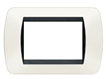 PLACCA 4 MODULI DOUBLED BIANCA SERIE FAMILY